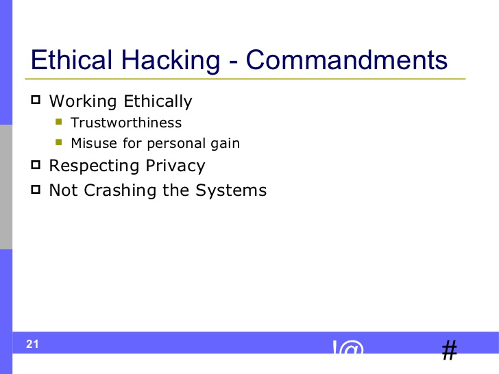 Ethical hacking ppt free download